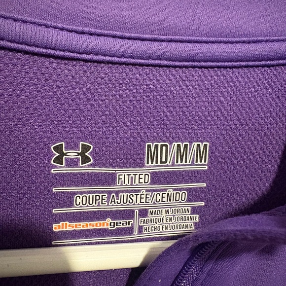 Under Armour Fitted Purple Top - Picture 3 of 3